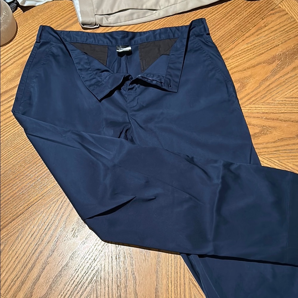 Nike Blue Chinos with Flat Front Design